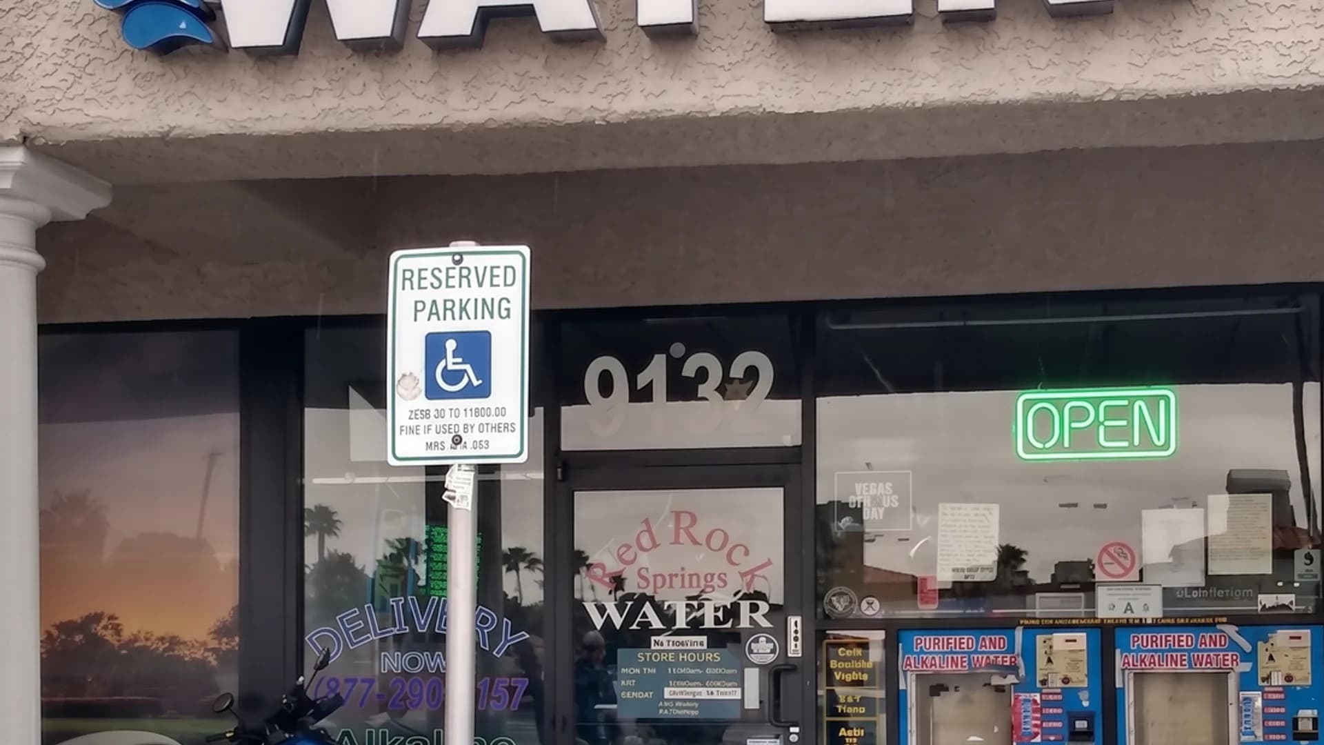 Red Rock Springs Water alkaline water refill station at 9132 W Sahara Ave Las Vegas — indoor and outdoor vending