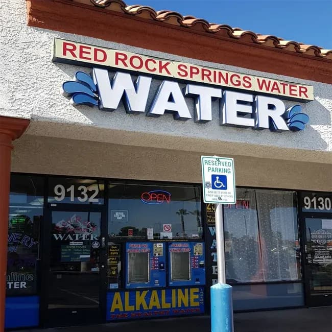 Red Rock Springs Water store in Las Vegas — alkaline water refills for extreme summer heat